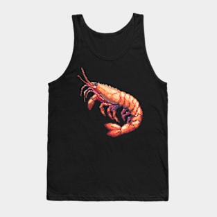 Shrimp in Pixel Form Tank Top